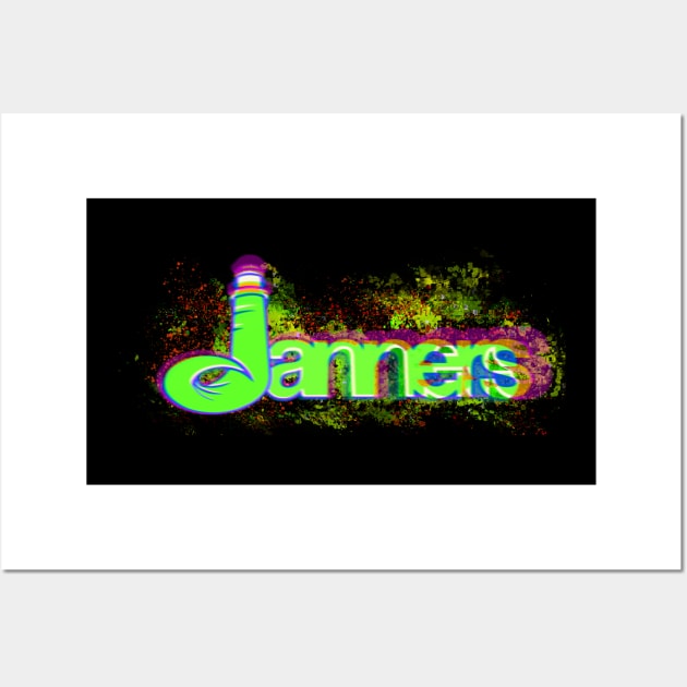 Janners Glitch Wall Art by RDandI